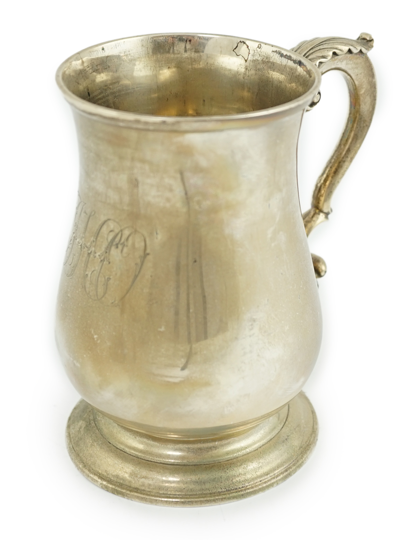 A George III silver baluster mug, by Fuller White?